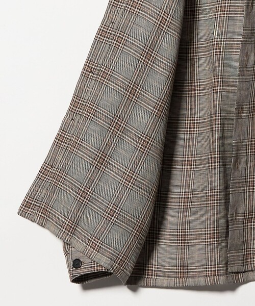 GUY ROVER（ギローバー）の「＜GUY ROVER＞チェック オーバーシャツ（シャツ/ブラウス・メンズ・ダークブラウン・S/M/L）」の12枚目の写真