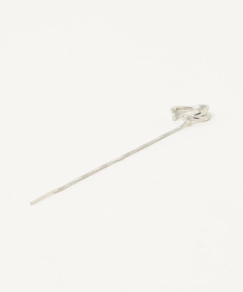 ARCHIVER(アーカイバ)の「【Bz】シンプルイヤーカフドロップチェーンシングルピアス(MA/EK552)(ピアス(片耳用)・レディース・シルバー・FREE)」の3枚目の写真