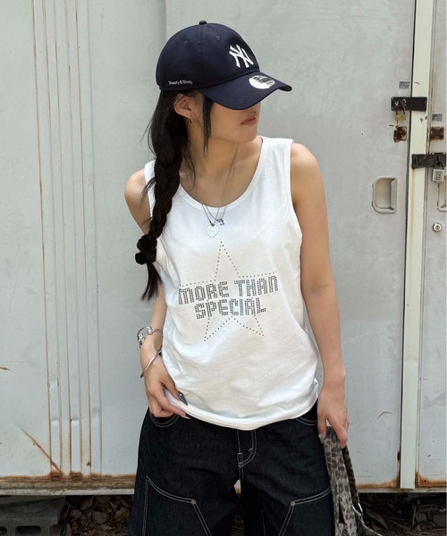 sedacle（セダクル）の「アソートデザインタンクトップ（タンクトップ・レディース・ブラック/オフホワイト/ブラック系その他/ホワイト系その他・SMALL/MEDIUM/LARGE）」の9枚目の写真