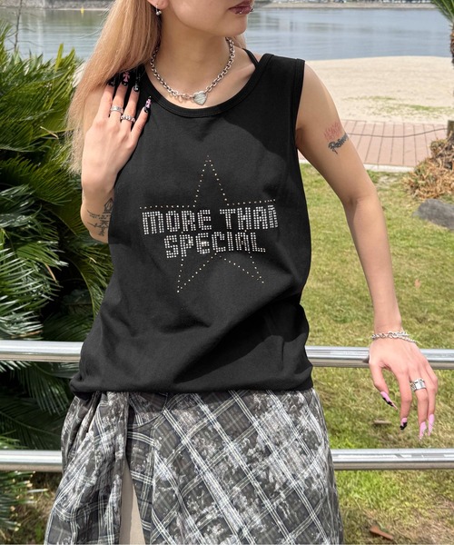 sedacle（セダクル）の「アソートデザインタンクトップ（タンクトップ・レディース・ブラック/オフホワイト/ブラック系その他/ホワイト系その他・SMALL/MEDIUM/LARGE）」の7枚目の写真