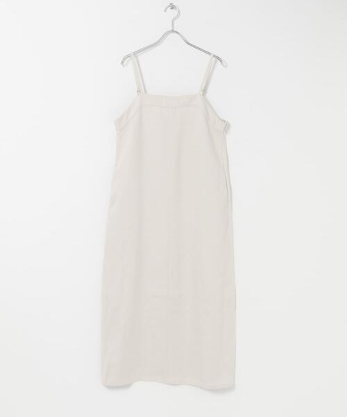 URBAN RESEARCH DOORS(アーバンリサーチドアーズ)の「バイオウォッシュキャミワンピース(ワンピース・レディース・ベージュ/グレー系その他・FREE)」の2枚目の写真