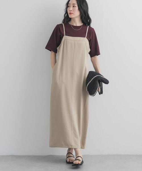 URBAN RESEARCH DOORS(アーバンリサーチドアーズ)の「バイオウォッシュキャミワンピース(ワンピース・レディース・ベージュ/グレー系その他・FREE)」の11枚目の写真