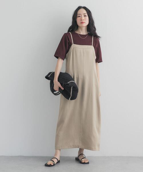 URBAN RESEARCH DOORS(アーバンリサーチドアーズ)の「バイオウォッシュキャミワンピース(ワンピース・レディース・ベージュ/グレー系その他・FREE)」の14枚目の写真