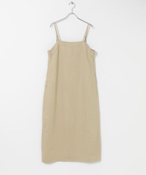URBAN RESEARCH DOORS(アーバンリサーチドアーズ)の「バイオウォッシュキャミワンピース(ワンピース・レディース・ベージュ/グレー系その他・FREE)」の4枚目の写真