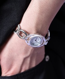 an meets zakka レトロアンティーク装飾オーバルチェーンブレスレットウォッチ