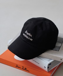 LAVEANGE（ラビアンジェ）の「メッセージロゴ刺繍キャップ（深め・つば広）（キャップ）」