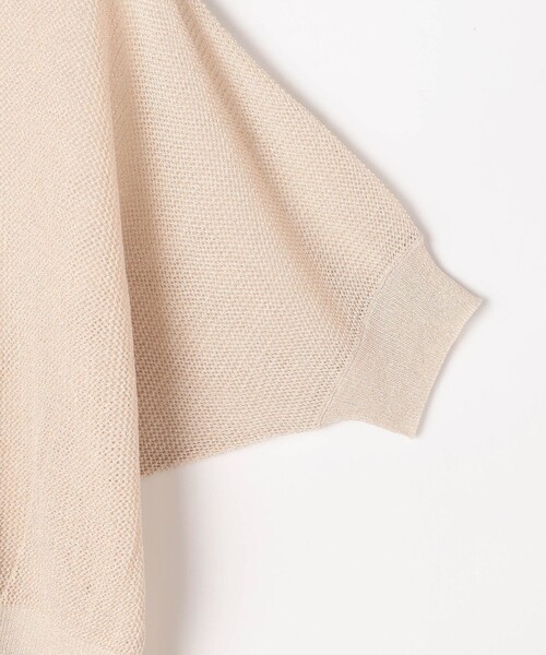 NICOLE white（ニコルホワイト）の「ラメ混メッシュ編みプルオーバー（ニット/セーター・レディース・オフホワイト/ライトグレー/ピンク・FREE）」の8枚目の写真