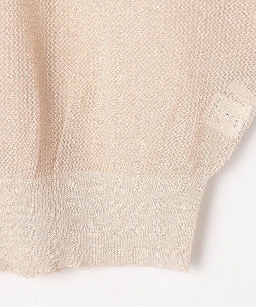 NICOLE white（ニコルホワイト）の「ラメ混メッシュ編みプルオーバー（ニット/セーター・レディース・オフホワイト/ライトグレー/ピンク・FREE）」の7枚目の写真