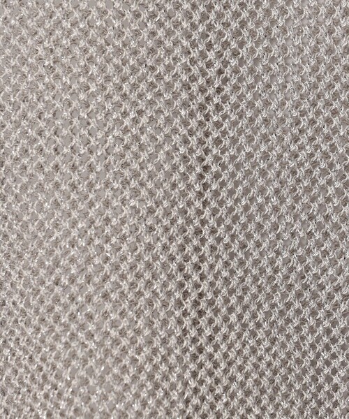 NICOLE white（ニコルホワイト）の「ラメ混メッシュ編みプルオーバー（ニット/セーター・レディース・オフホワイト/ライトグレー/ピンク・FREE）」の5枚目の写真