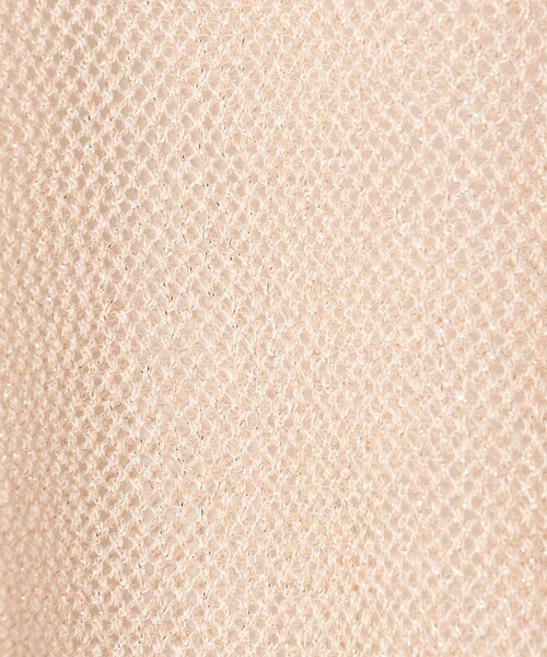 NICOLE white（ニコルホワイト）の「ラメ混メッシュ編みプルオーバー（ニット/セーター・レディース・オフホワイト/ライトグレー/ピンク・FREE）」の4枚目の写真