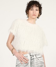 PRANK PROJECT | 【2026Summer Pre-Order】フェザーショートトップ / Feather Short Top(Tシャツ/カットソー)
