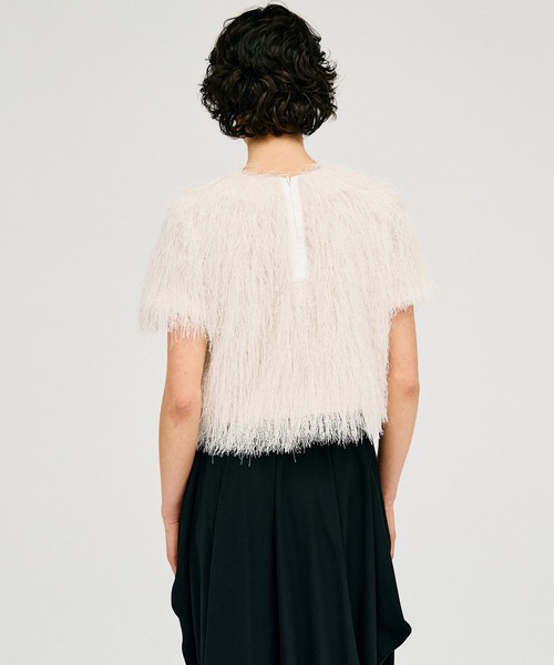PRANK PROJECT(プランクプロジェクト)の「【2026Summer Pre-Order】フェザーショートトップ / Feather Short Top(Tシャツ/カットソー・レディース・ホワイト/ブラック・FREE)」の20枚目の写真