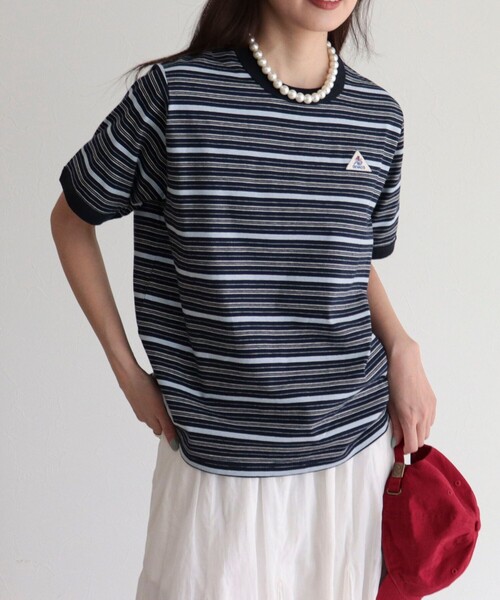 fredy emue(フレディエミュ)の「【GEVACO/ゲバコ】別注リンガー半袖Tシャツ(Tシャツ/カットソー・レディース・オレンジ系その他/グレー系その他/ホワイト系その他/ブルー系その他・38)」の3枚目の写真
