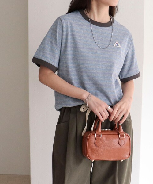 fredy emue(フレディエミュ)の「【GEVACO/ゲバコ】別注リンガー半袖Tシャツ(Tシャツ/カットソー・レディース・オレンジ系その他/グレー系その他/ホワイト系その他/ブルー系その他・38)」の10枚目の写真