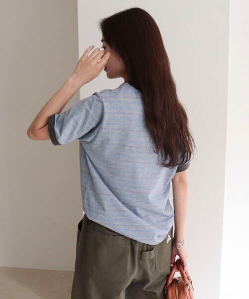 fredy emue(フレディエミュ)の「【GEVACO/ゲバコ】別注リンガー半袖Tシャツ(Tシャツ/カットソー・レディース・オレンジ系その他/グレー系その他/ホワイト系その他/ブルー系その他・38)」の11枚目の写真