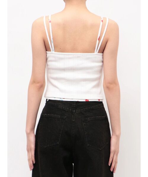 EMODA（エモダ）の「アイレットレイヤードキャミソール（キャミソール・レディース・グレー/ホワイト/ブラック・FREE）」の9枚目の写真