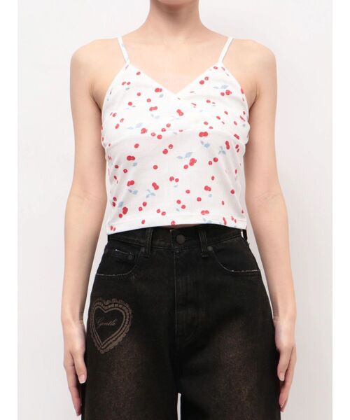 EMODA（エモダ）の「アイレットレイヤードキャミソール（キャミソール・レディース・グレー/ホワイト/ブラック・FREE）」の14枚目の写真