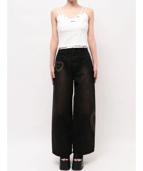 EMODA（エモダ）の「アイレットレイヤードキャミソール（キャミソール・レディース・グレー/ホワイト/ブラック・FREE）」の17枚目の写真