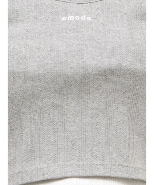 EMODA（エモダ）の「アイレットレイヤードキャミソール（キャミソール・レディース・グレー/ホワイト/ブラック・FREE）」の18枚目の写真