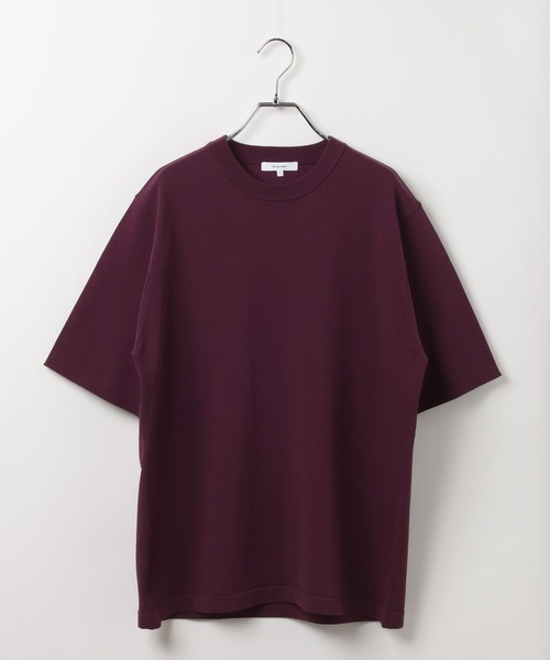 GLOBAL WORK(グローバルワーク)の「アンチピリングハイゲージニット/クルー/半袖/646783(Tシャツ/カットソー・メンズ・ネイビー/ブラック/チャコールグレー/ライトグレー/ワインレッド/グリーン・MEDIUM/X-LARGE/SMALL/LARGE)」の6枚目の写真