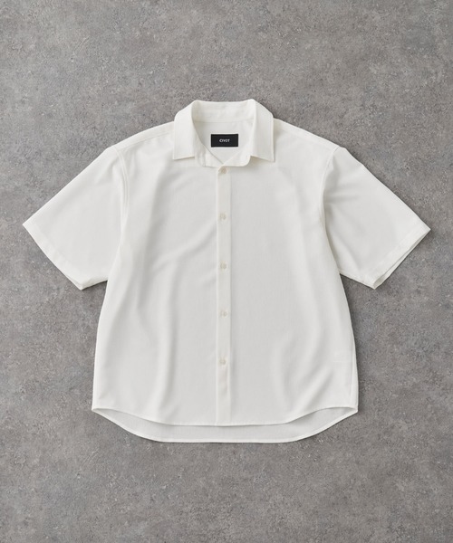 CIYOT（シヨウト）の「【CIYOT】ドライタッチ 楊柳 レギュラーカラー クレープシャツ（シャツ/ブラウス・メンズ・チャコール/ダークブラウン/ブラック/ブルー/オフホワイト/グレー・S/M/L）」の10枚目の写真