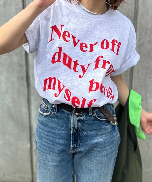 【GILDAN】NEVER OFF ロゴTシャツ