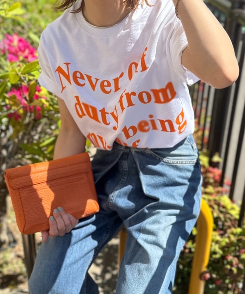 【GILDAN】NEVER OFF ロゴTシャツ