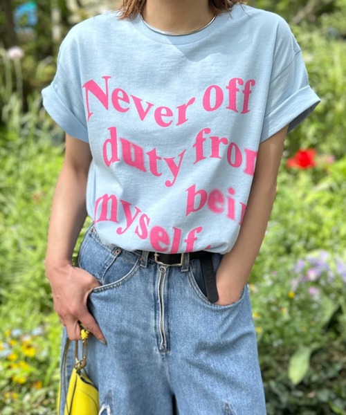 【GILDAN】NEVER OFF ロゴTシャツ