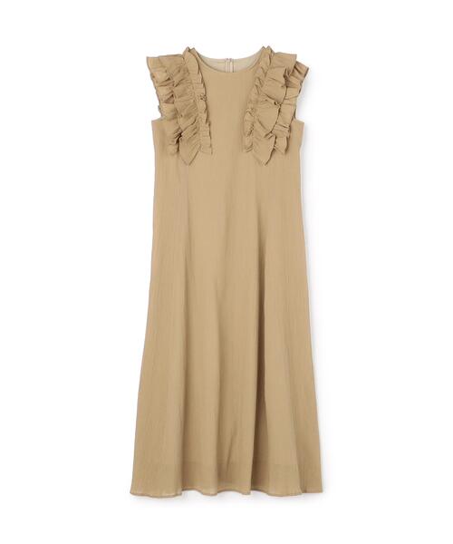 N.(N. Natural Beauty Basic)(エヌエヌナチュラルビューティーベーシック)の「デザインフリル楊柳ワンピース(ワンピース・レディース・ダークグリーン/ブラック/ベージュ・MEDIUM/P/S)」の17枚目の写真