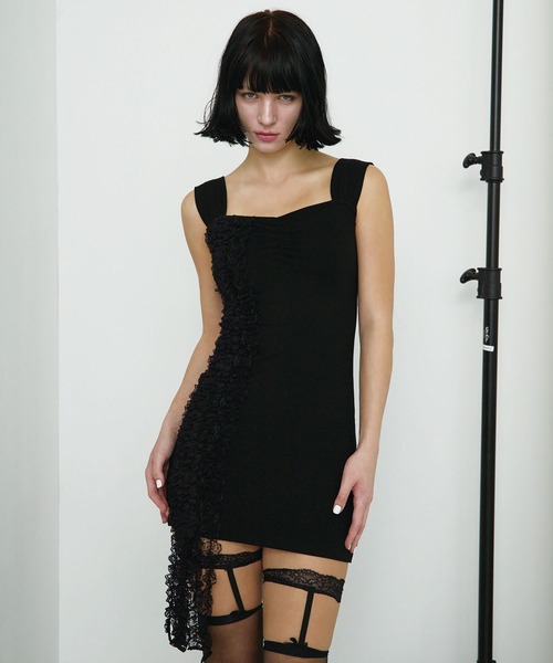 Side Lace Mini One-Piece / サイドレースミニワンピース（ワンピース
