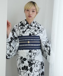 ワンピースタイプ】ハートエプロンゴシック苺浴衣ドレス（浴衣