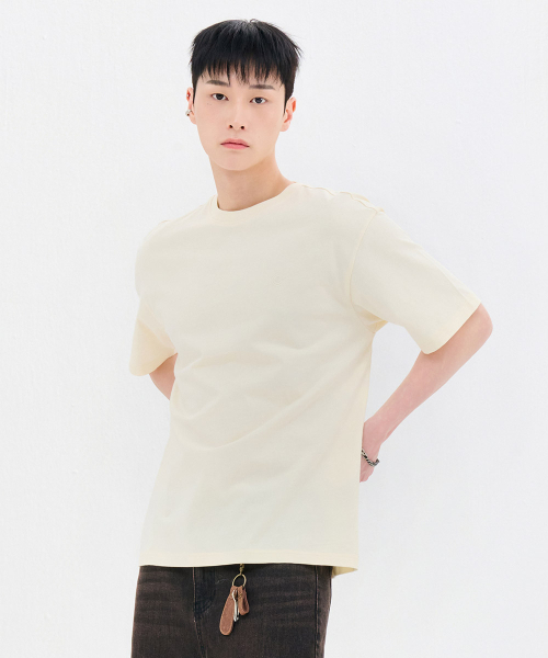 CHASECULT(チェイスカルト)の「共用ロゴ半袖Tシャツ-FBZU5801C06(Tシャツ/カットソー・メンズ・イエロー・90/95/100/105/110)」の3枚目の写真