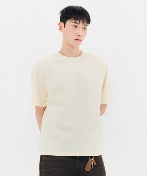 CHASECULT(チェイスカルト)の「共用ロゴ半袖Tシャツ-FBZU5801C06(Tシャツ/カットソー・メンズ・イエロー・90/95/100/105/110)」の4枚目の写真