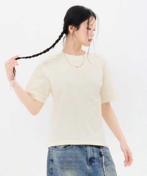 CHASECULT(チェイスカルト)の「共用ロゴ半袖Tシャツ-FBZU5801C06(Tシャツ/カットソー・メンズ・イエロー・90/95/100/105/110)」の6枚目の写真