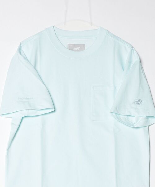 NEW BALANCE（ニューバランス）の「NB GREY ポケットTシャツ（Tシャツ/カットソー・メンズ・オートミール/アクア・X-LARGE/LARGE/MEDIUM/SMALL/XX-LARGE）」の16枚目の写真