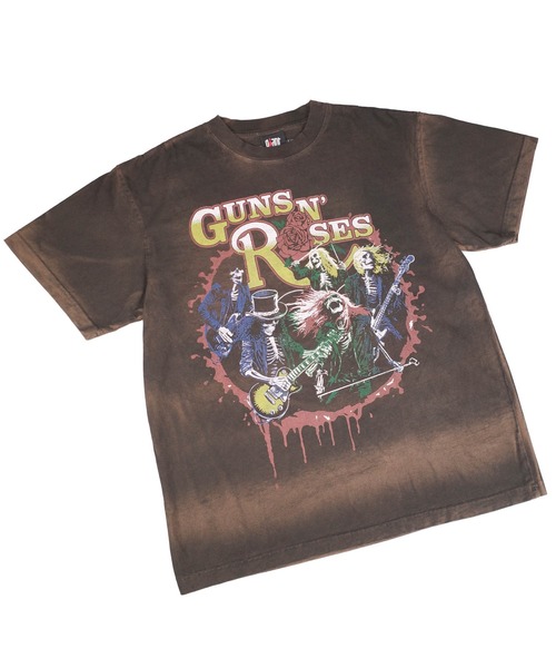 giant Vintage(ジャイアントヴィンテージ)の「【GIANT01】【Giant Vintage/ジャイアント ヴィンテージ】GUN N' ROSES GNR SKELETONS LIVE SCREEN PRINT OVERSIZED BOX SILHOUETTE T-SHIRTS(Tシャツ/カットソー・メンズ・ブラウン系その他・LARGE/MEDIUM/SMALL/X-LARGE)」の3枚目の写真