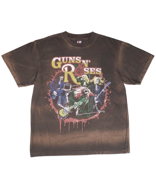giant Vintage(ジャイアントヴィンテージ)の「【GIANT01】【Giant Vintage/ジャイアント ヴィンテージ】GUN N' ROSES GNR SKELETONS LIVE SCREEN PRINT OVERSIZED BOX SILHOUETTE T-SHIRTS(Tシャツ/カットソー・メンズ・ブラウン系その他・LARGE/MEDIUM/SMALL/X-LARGE)」の4枚目の写真