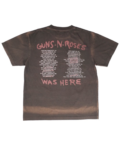giant Vintage(ジャイアントヴィンテージ)の「【GIANT01】【Giant Vintage/ジャイアント ヴィンテージ】GUN N' ROSES GNR SKELETONS LIVE SCREEN PRINT OVERSIZED BOX SILHOUETTE T-SHIRTS(Tシャツ/カットソー・メンズ・ブラウン系その他・LARGE/MEDIUM/SMALL/X-LARGE)」の2枚目の写真
