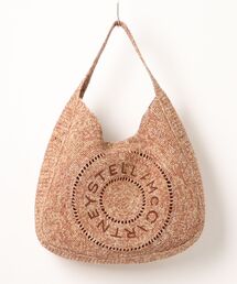 STELLA McCARTNEY | Logo Large Crochet Raffia Hobo Bag / ロゴ ラフィア クロシェ ラージ ホーボーバッグ(トートバッグ)