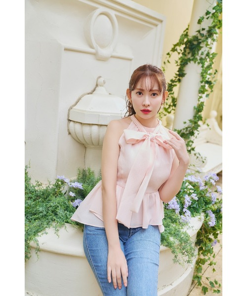 トップス Mila Bow Peplum Blouse Mila Bow Peplum Blouse（シャツ/ブラウス）｜Her lip to（ハーリップ