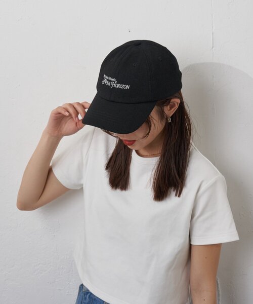 CIAOPANIC TYPY(チャオパニックティピー)の「:【日焼け防止!】シアーシェード付きロゴキャップ(ハット・レディース・ブラック/サックスブルー/グレー系その他・ONE SIZE)」の5枚目の写真