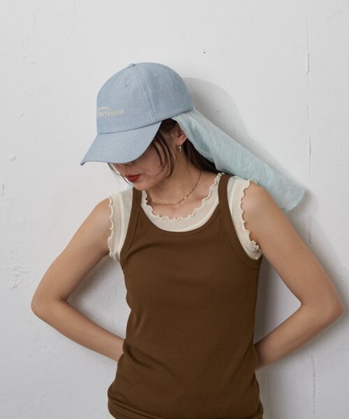 CIAOPANIC TYPY(チャオパニックティピー)の「:【日焼け防止!】シアーシェード付きロゴキャップ(ハット・レディース・ブラック/サックスブルー/グレー系その他・ONE SIZE)」の15枚目の写真