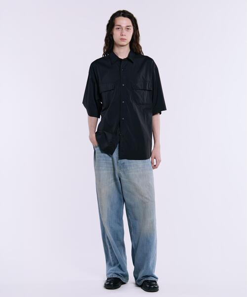 Alpha Industries(アルファインダストリーズ)の「Alpha Industries/アルファ インダストリーズ/SS FATIGUE RELAXED DECO SHIRT/ エスエス ファティーグ リラックスド デコ シャツ(シャツ/ブラウス・メンズ・ブラック/ホワイト・M/S/L/XL)」の5枚目の写真