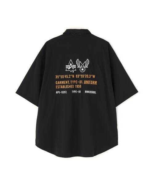 Alpha Industries(アルファインダストリーズ)の「Alpha Industries/アルファ インダストリーズ/SS FATIGUE RELAXED DECO SHIRT/ エスエス ファティーグ リラックスド デコ シャツ(シャツ/ブラウス・メンズ・ブラック/ホワイト・M/S/L/XL)」の6枚目の写真
