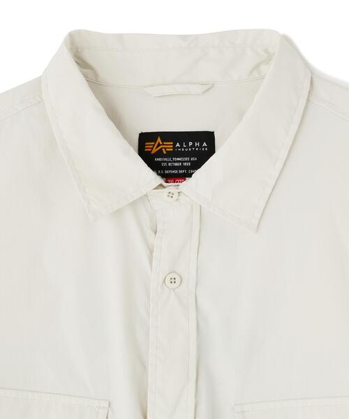 Alpha Industries(アルファインダストリーズ)の「Alpha Industries/アルファ インダストリーズ/SS FATIGUE RELAXED DECO SHIRT/ エスエス ファティーグ リラックスド デコ シャツ(シャツ/ブラウス・メンズ・ブラック/ホワイト・M/S/L/XL)」の10枚目の写真