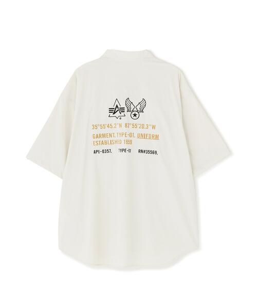 Alpha Industries(アルファインダストリーズ)の「Alpha Industries/アルファ インダストリーズ/SS FATIGUE RELAXED DECO SHIRT/ エスエス ファティーグ リラックスド デコ シャツ(シャツ/ブラウス・メンズ・ブラック/ホワイト・M/S/L/XL)」の1枚目の写真