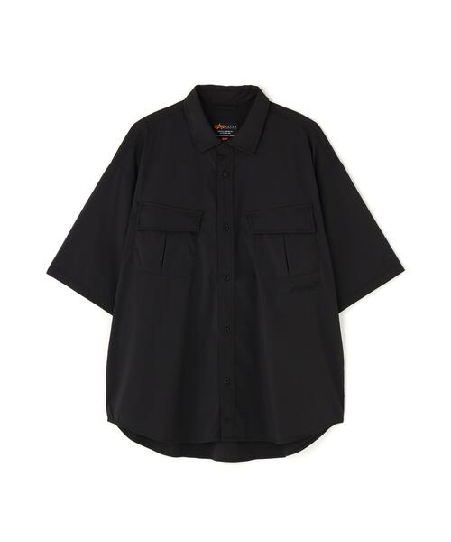 Alpha Industries(アルファインダストリーズ)の「Alpha Industries/アルファ インダストリーズ/SS FATIGUE RELAXED DECO SHIRT/ エスエス ファティーグ リラックスド デコ シャツ(シャツ/ブラウス・メンズ・ブラック/ホワイト・M/S/L/XL)」の7枚目の写真