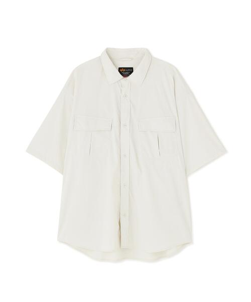 Alpha Industries(アルファインダストリーズ)の「Alpha Industries/アルファ インダストリーズ/SS FATIGUE RELAXED DECO SHIRT/ エスエス ファティーグ リラックスド デコ シャツ(シャツ/ブラウス・メンズ・ブラック/ホワイト・M/S/L/XL)」の9枚目の写真