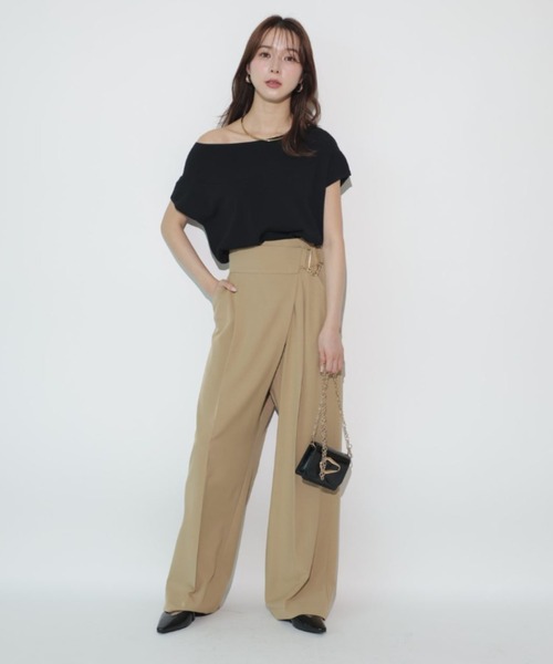 Mystrada（マイストラーダ）の「サイドリボンパンツ（その他パンツ・レディース・オフホワイト/キャメル・34/36/38）」の11枚目の写真