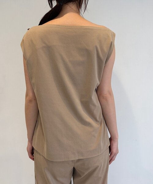 SHENERY(シーナリー)の「【Her Edit】【セットアップ対応】キュプラジャージートップス(シャツ/ブラウス・レディース・ブラック/ベージュ・FREE)」の15枚目の写真